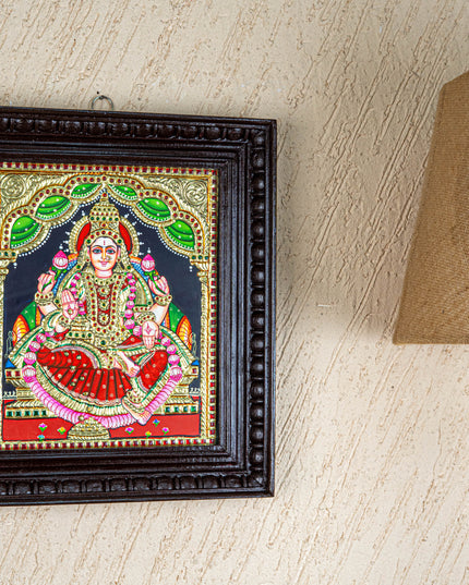 Tanjore Painting - Aishwarya Lakshmi - Flat (Gold Foil) - 12x10 inch - WL4261