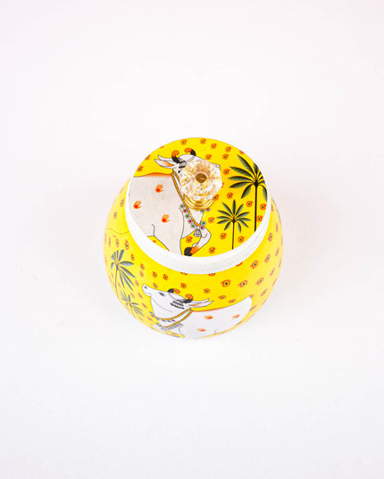 Basket With Tin Jar - WL4318