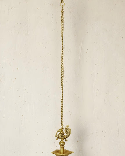 Peacock Hanging Five Face Diya - (Set of 2) - WL4364