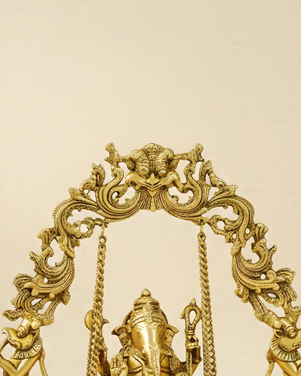 Brass Swing Ganesha - WL4437