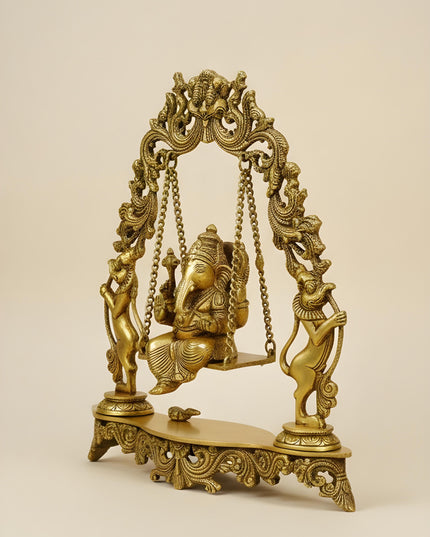 Brass Swing Ganesha - WL4437