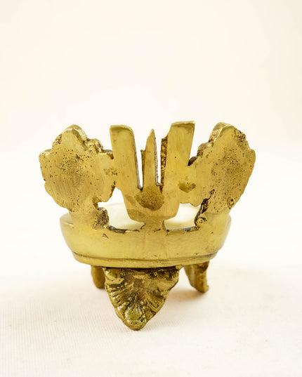 Brass Shank Chakra Nama Diya - WL4440-2