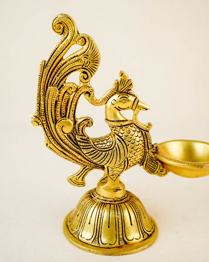 Brass Annapakshi Diya - WL4441