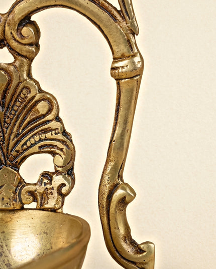 Brass Twin Parrot Diya - WL4503