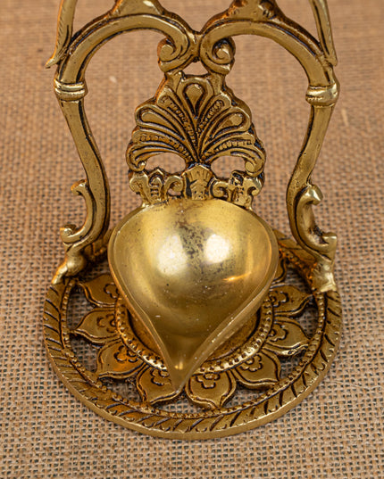 Brass Twin Parrot Diya - WL4503