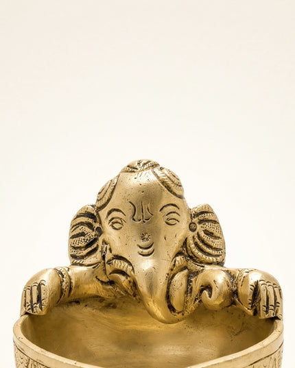Brass Ganesha Diya - WL4508