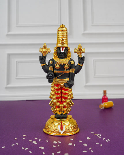 Zinc Alloy Tirupati Balaji Idol - Gold - WL4515-1