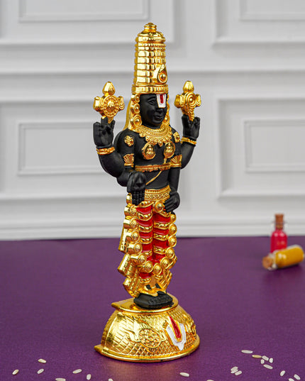 Zinc Alloy Tirupati Balaji Idol - Gold - WL4515-1