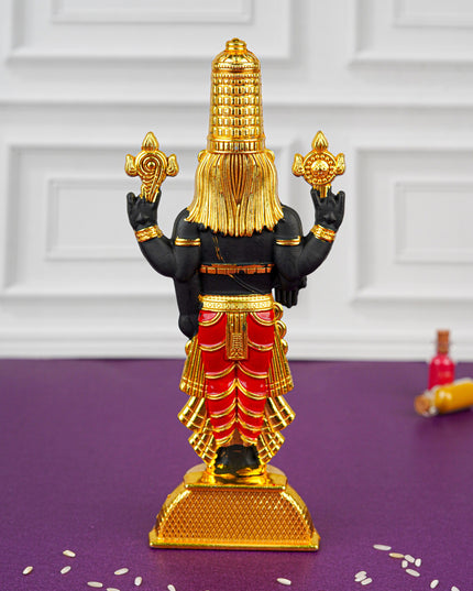 Zinc Alloy Tirupati Balaji Idol - Gold - WL4515-1