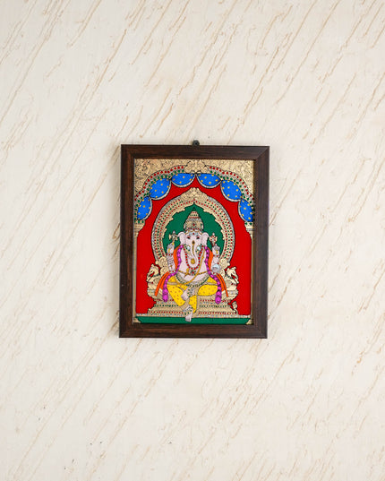 Ganesha Glass Reverse Painting Frame - 8 x 6 inch - WL4560-1
