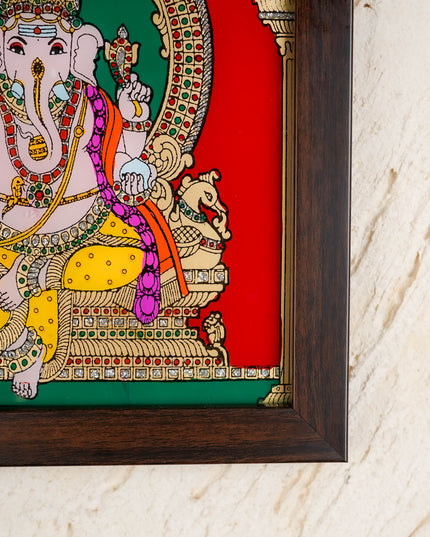 Ganesha Glass Reverse Painting Frame - 8 x 6 inch - WL4560-1