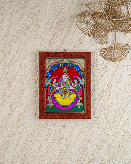 Gajalakshmi Glass Reverse Painting Frame - 8 x 6 inch - WL4560-2