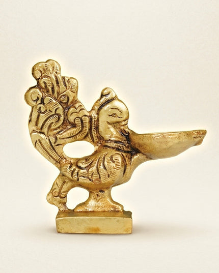 Brass Annapakshi Diya - Set of 2 - WL4575