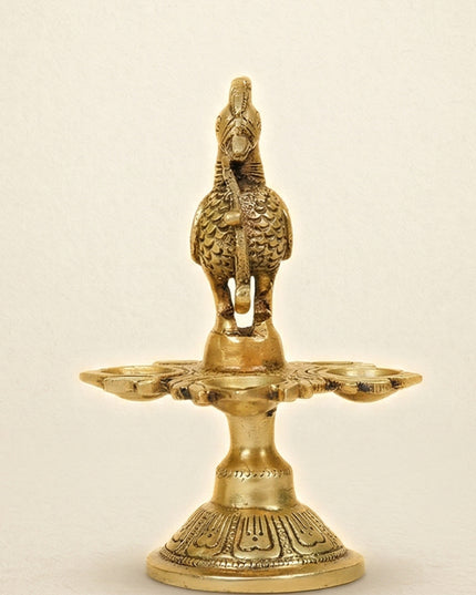 Brass Annapakshi 5 Face Diya - WL4580