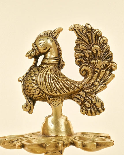 Brass Annapakshi 5 Face Diya - WL4580
