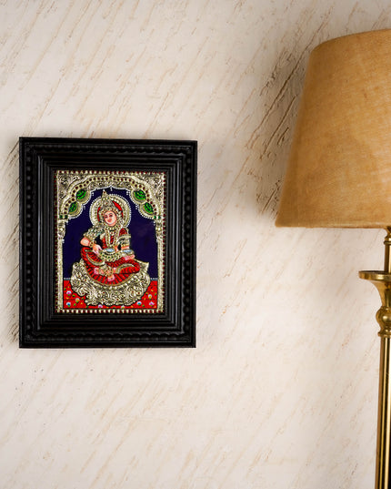 Tanjore Painting - Annapoorani - Flat (Gold Foil) - 10x8 inch - WL4583