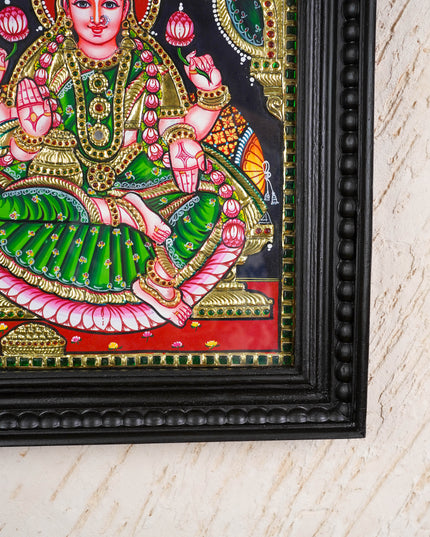 Tanjore Painting - Lakshmi - Flat (Gold Foil) - 15x12 inch - WL4594