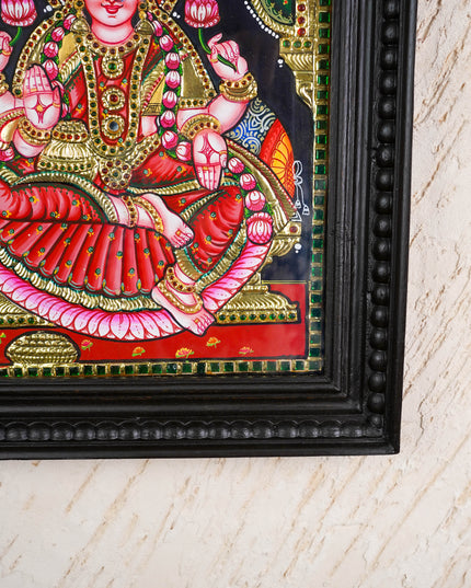 Tanjore Painting - Lakshmi - Flat (Gold Foil) - 15x12 inch - WL4594