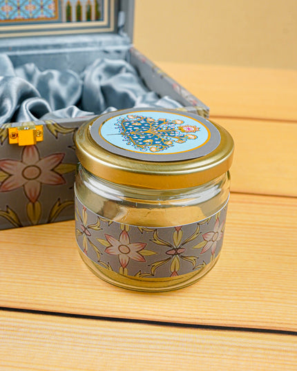 Decorative 2 Jar Dry Fruit Box - Green - WL4619