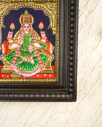 Tanjore Painting - Lakshmi - Flat (Gold Foil) - 10x8 inch - WL4639