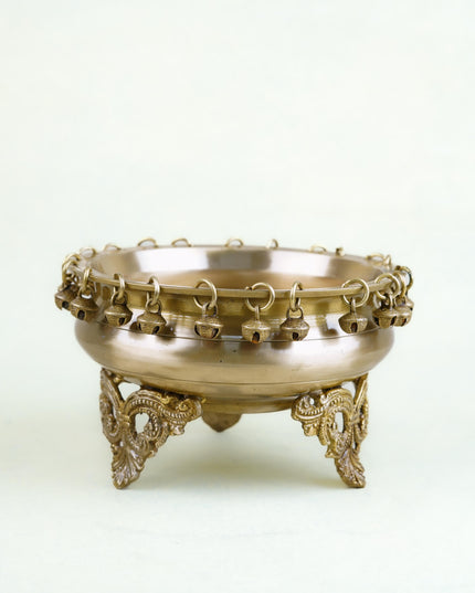 Brass Urli with Bells - WL4758