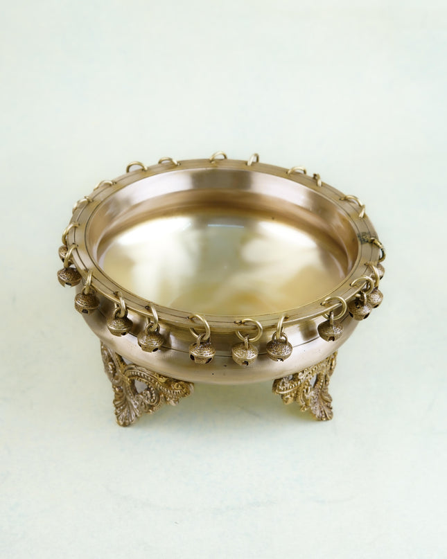 Brass Urli with Bells - WL4758