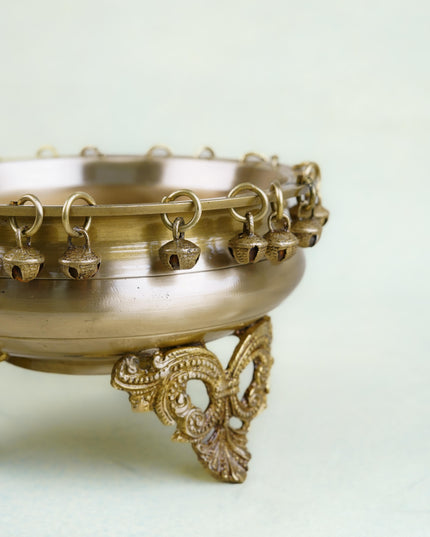 Brass Urli with Bells - WL4758