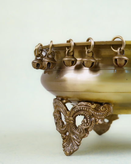 Brass Urli with Bells - WL4758