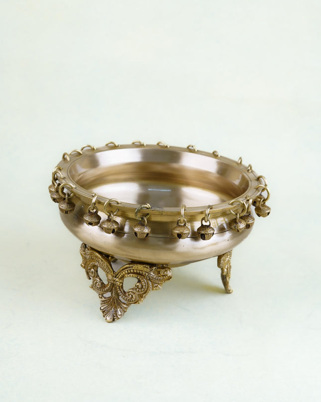 Brass Urli with Bells - WL4758
