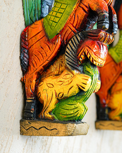 Wooden Carved Horse Bracket - Set of 2 - WL4793