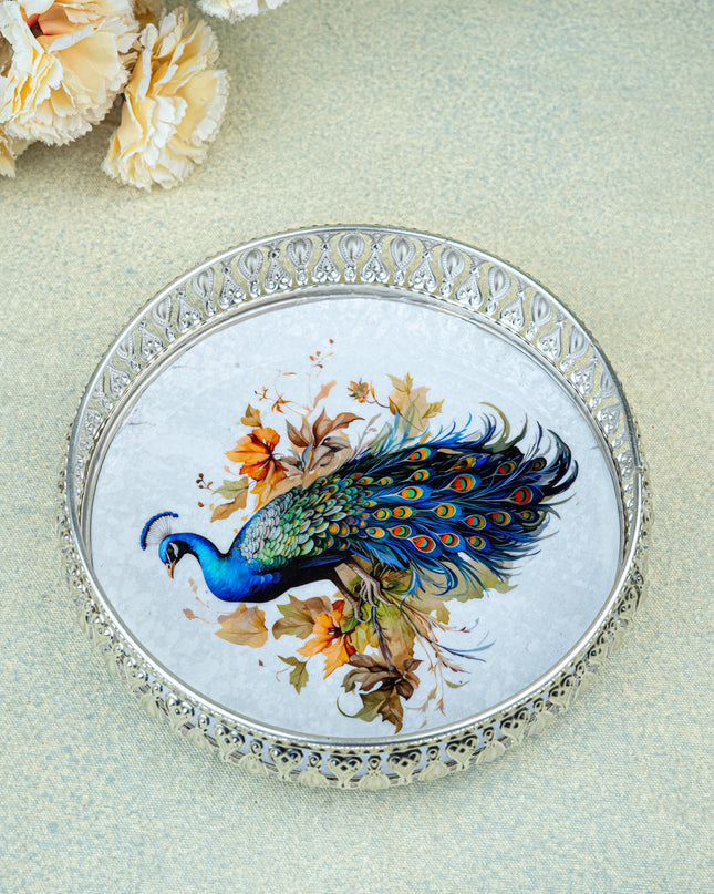 German Silver Tray - 8 inch - WL4820