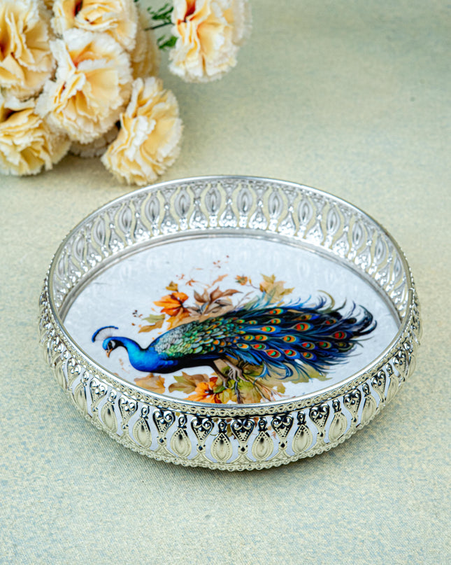 German Silver Tray - 8 inch - WL4820