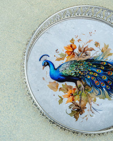 German Silver Tray - 8 inch - WL4820