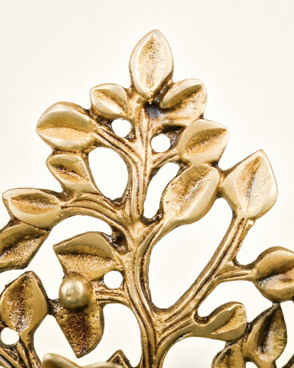 Brass Kalpavriksha Tree with Diya - 9 inch - WL4864