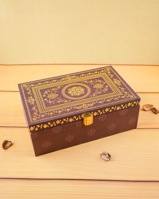 Floral 2 Jar Dry Fruit Box - WL4896