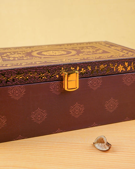 Floral 2 Jar Dry Fruit Box - WL4896