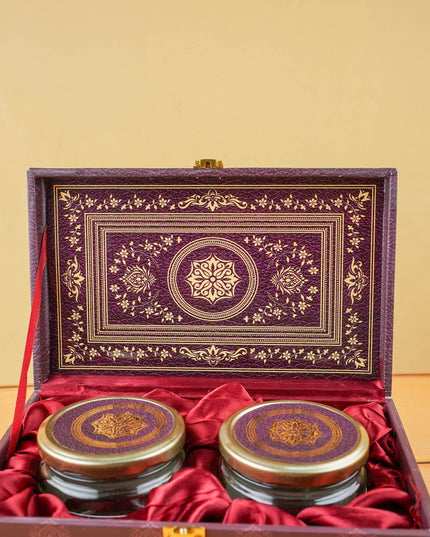 Floral 2 Jar Dry Fruit Box - WL4896