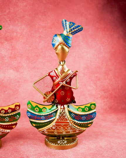 Metal Handpainted Musician - Set of 3 - WL4931