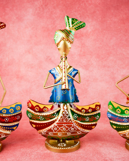 Metal Handpainted Musician - Set of 3 - WL4931