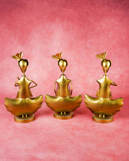 Metal Handpainted Musician - Set of 3 - WL4931