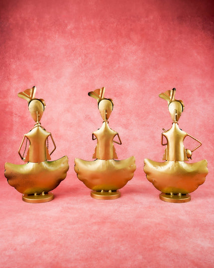 Metal Handpainted Musician - Set of 3 - WL4931