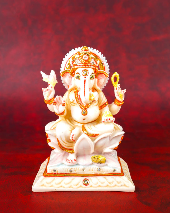 Marble Dust: Ganesha Idol - 6 inch - WL4955