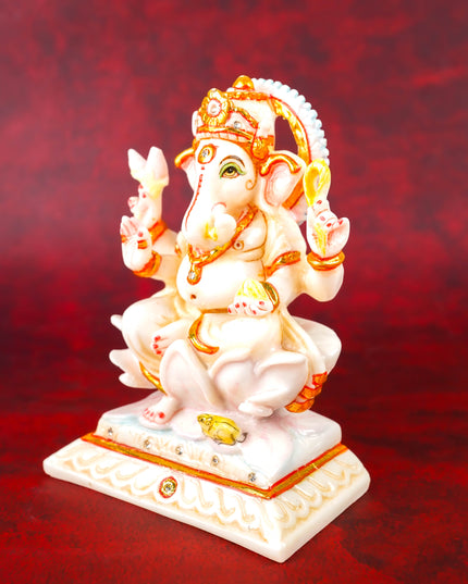 Marble Dust: Ganesha Idol - 6 inch - WL4955