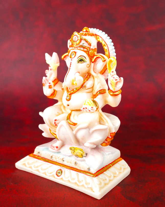 Marble Dust: Ganesha Idol - 6 inch - WL4955