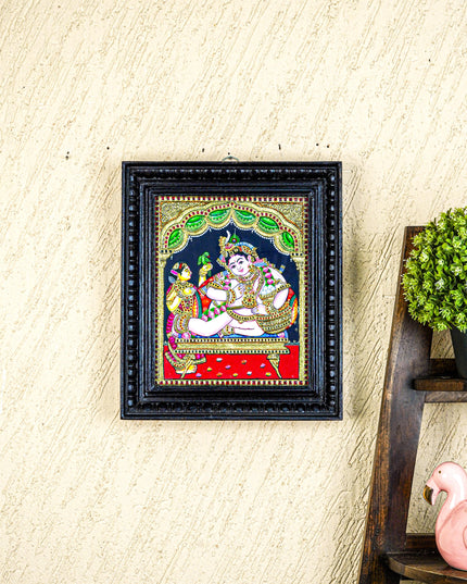 Tanjore Painting - Vithoba Krishna - Flat (Gold Foil) - 12X10 - WL4986