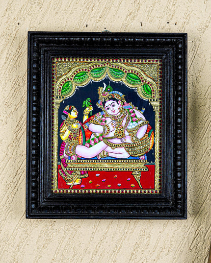 Tanjore Painting - Vithoba Krishna - Flat (Gold Foil) - 12X10 - WL4986