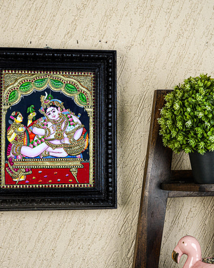 Tanjore Painting - Vithoba Krishna - Flat (Gold Foil) - 12X10 - WL4986