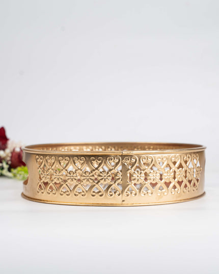Digital Print - Madhubani Metal Tray - 8 inch - WBG1792