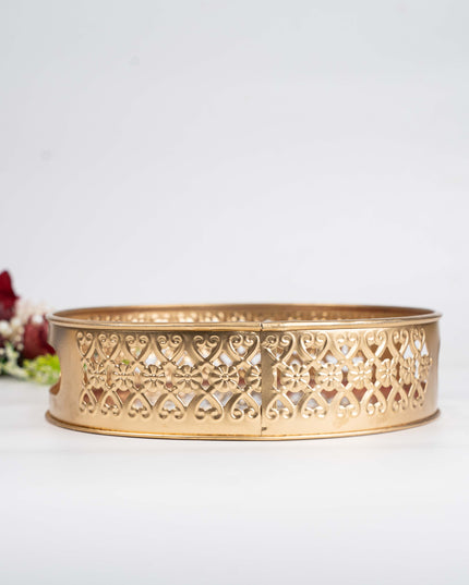 Digital Print - Madhubani Metal Tray - 8 inch - WBG1792