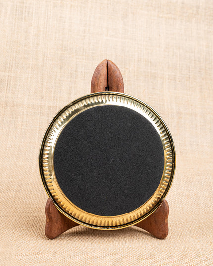 Brass Plate with Pichwai Print - 6 inch - WL5120-1